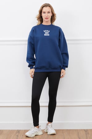 Soho And Noho Baskılı Sweatshirt