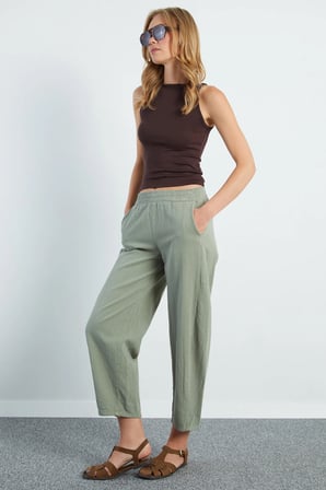 Beli Lastikli Cepli Gabardin Pantolon