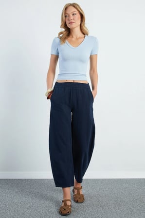 Beli Lastikli Cepli Gabardin Pantolon