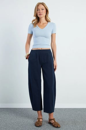 Beli Lastikli Cepli Gabardin Pantolon