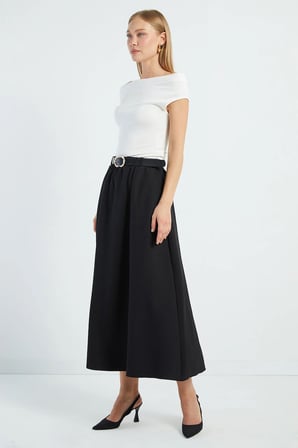 Beli Kemerli Maxi Boy Etek