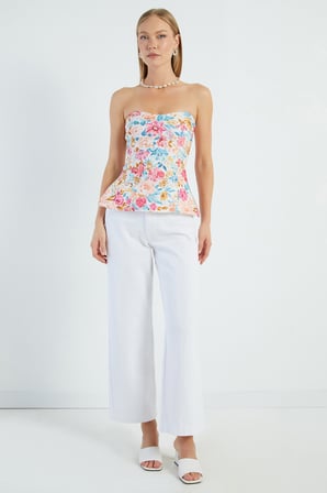 Çift Düğmeli Gabardin Pantolon