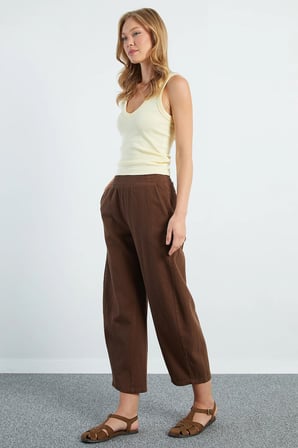 Beli Lastikli Cepli Gabardin Pantolon