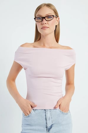 Basic Madonna Yaka Slim Fit Bluz