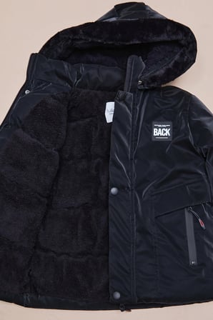 Armalı Kapüşonlu Erkek Çocuk Mont