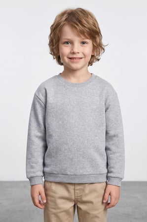 3 İplik Basic Unisex Çocuk Sweatshirt