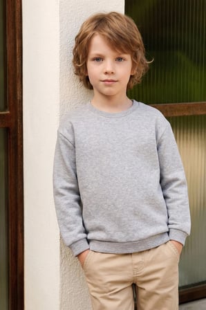 3 İplik Basic Unisex Çocuk Sweatshirt