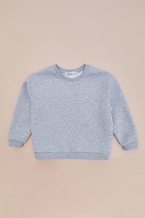 3 İplik Basic Unisex Çocuk Sweatshirt