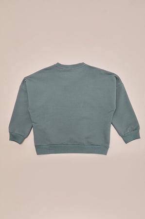 Köpek Baskılı Oversize Erkek Çocuk Sweatshirt