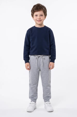 3 İplik Basic Beli Lastikli Unisex Çocuk Eşofman Altı