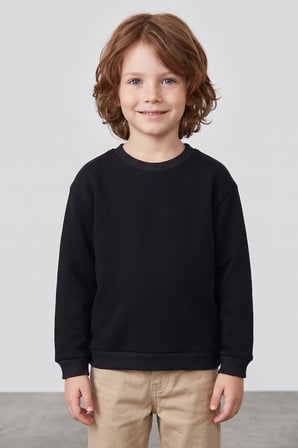3 İplik Basic Unisex Çocuk Sweatshirt