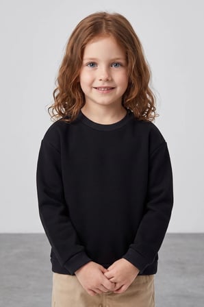 3 İplik Basic Unisex Çocuk Sweatshirt