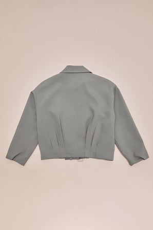 Kemerli Pileli Oversize Kız Çocuk Trençkot