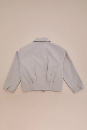 Kemerli Pileli Oversize Kız Çocuk Trençkot