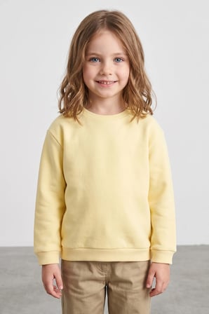 3 İplik Basic Unisex Çocuk Sweatshirt