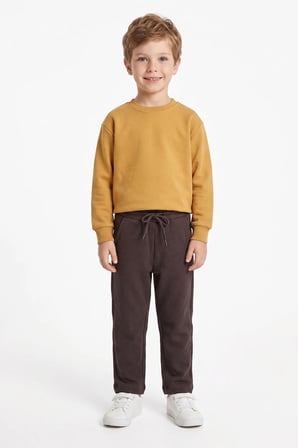 3 İplik Basic Beli Lastikli Unisex Çocuk Eşofman Altı