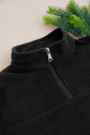 Yarım Fermuarlı Polar Erkek Çocuk Sweatshirt