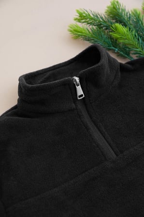 Yarım Fermuarlı Polar Erkek Çocuk Sweatshirt