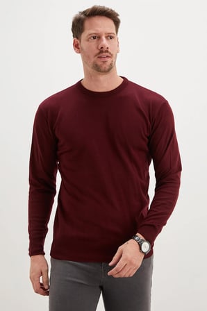 Basic Bisiklet Yaka Regular Fit Triko Kazak