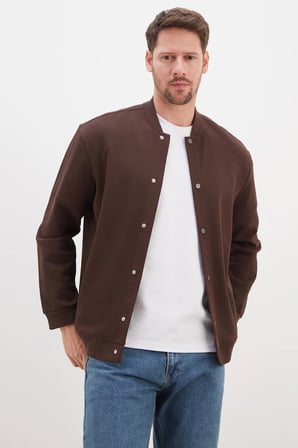 Çıtçıtlı Pike Kumaş Regular Fit Ceket