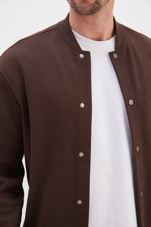 Çıtçıtlı Pike Kumaş Regular Fit Ceket