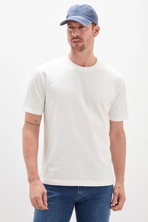 Basic Bisiklet Yaka Regular Tişört