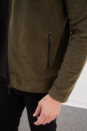 Fermuarlı Kapüşonlu Polar Sweatshirt