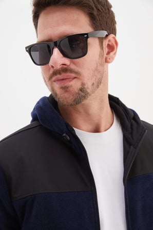 Fermuarlı Kapüşonlu Polar Sweatshirt