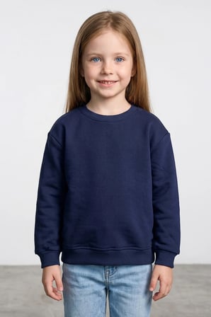3 İplik Basic Unisex Çocuk Sweatshirt
