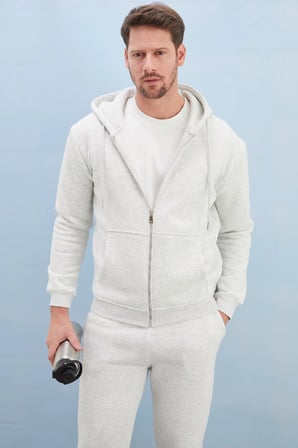 3 İplik Kanguru Cepli kapüşonlu Sweatshirt