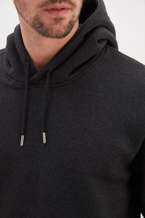 3 İplik Basic Kapüşonlu Kanguru Cepli Sweatshirt