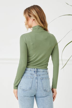 Fitilli Balıkçı Yaka Slim Fit Bluz