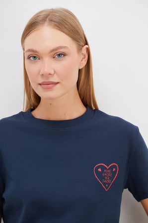 More Amore Per Favore Baskılı Tişört