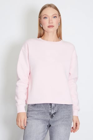 3 İplik Stoperli Oversize Sweatshirt