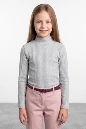 Fitilli Dik Yaka Kız Çocuk Body
