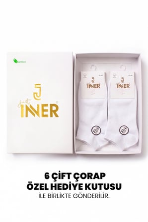 Just Inner Erkek 6'lı Pamuklu Patik Çorap Mevsimlik Nefes Alan (14200)