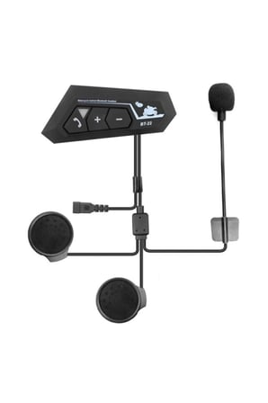 Bt22 Kask Kulaklık Bluetooth Motosiklet Kulaklık 5.0 Bluetooth Interkom Motorsiklet Kulaklık
