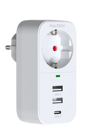 2.4a Çıkışlı 2xusb 1xtype-c Tekli Priz Ftr-17