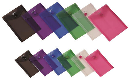 Comix Çıtçıtlı Dosya A7 Karışık Renk A1857-12-PKT