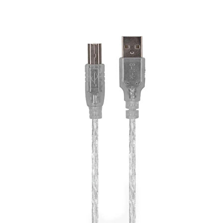 Sl-U2015 USB 2.0 Şeffaf Yazıcı Kablosu 1.5m