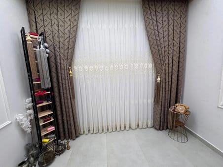 NİVEMESHOME CANSEL GOLD  1/2,5 PİLELİ TÜL PERDE