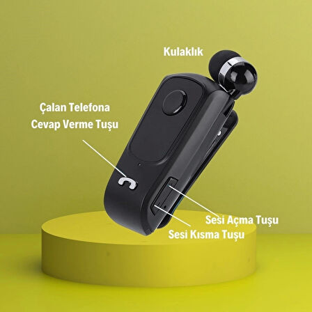 İpek Yıldızı® Telefon Bağlantılı Makaralı Kulaklıklı Bluetooth Kulaklık