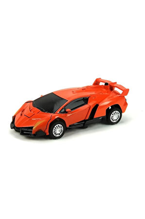 Transformers Robot Çek Bırak 1:32 Kendinden Robota Dönüşebilen Metal Araba
