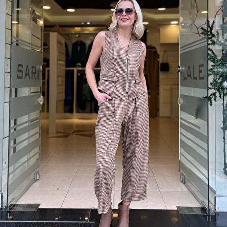 KAHVE PÖTİKARE PANTOLON