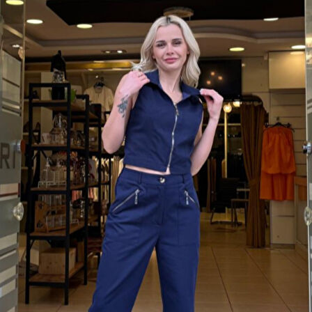 DIAGONEL KUMAŞ DAR PAÇA PANTOLON