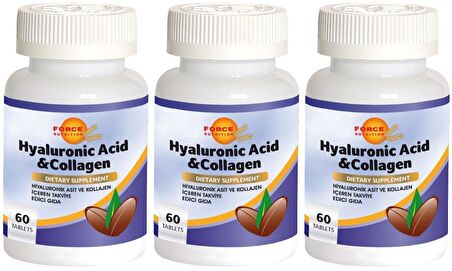 Hyaluronic Acid Collagen 3x60 Tablet Hyaluronik Asit Kolajen