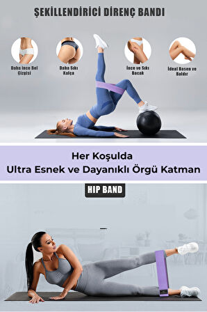 Technojet Direnç Bandı – Pilates, Squat ve Kalça Şekillendirici Egzersiz Lastiği