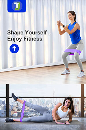 Technojet Direnç Bandı – Pilates, Squat ve Kalça Şekillendirici Egzersiz Lastiği