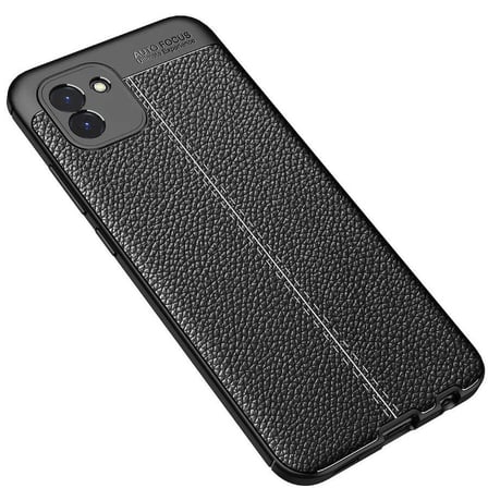 Gpack Samsung Galaxy A03 Kılıf Niss Silikon Deri Görünümlü Kamera Korumalı