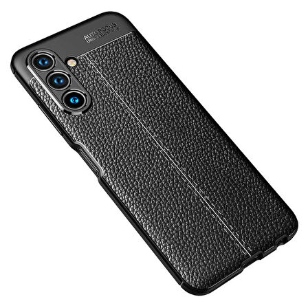 Gpack Samsung Galaxy A04S Kılıf Niss Silikon Deri Görünümlü Kamera Korumalı